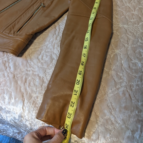 NWOT Karl Lagerfeld Genuine Leather Moto Jacket - Picture 10 of 14